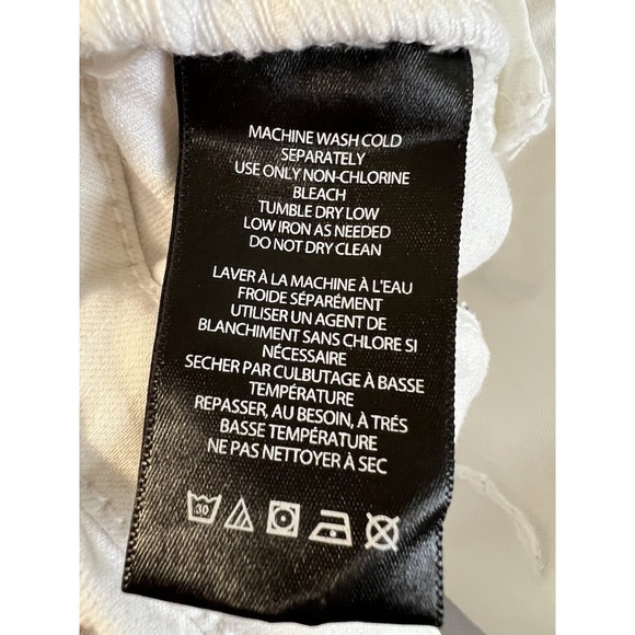 BDG Ruched V-Front Flare‎ Jean - WHITE - SIZE 25 Women's Y2K 33" Inseam - Picture 9 of 13